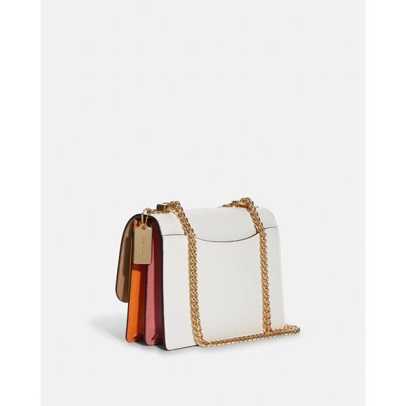 🌈Coach Klare Crossbody In Colorblock Gold/Chalk Multi C8630 - Picture 4 of 4
